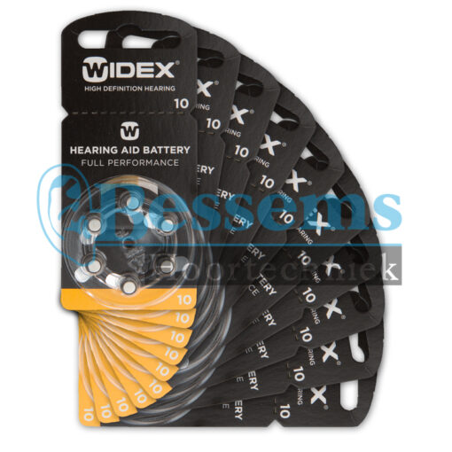 Bessems Widex batterij nr. 10 (geel)