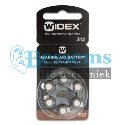 Bessems Widex batterij nr. 312 (bruin)